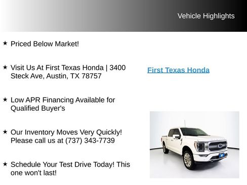 Used 2021 Ford F150 Limited AWD/4WD image 10