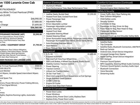 Used 2020 RAM 1500 Laramie w/ Sport Appearance Package AWD/4WD image 11