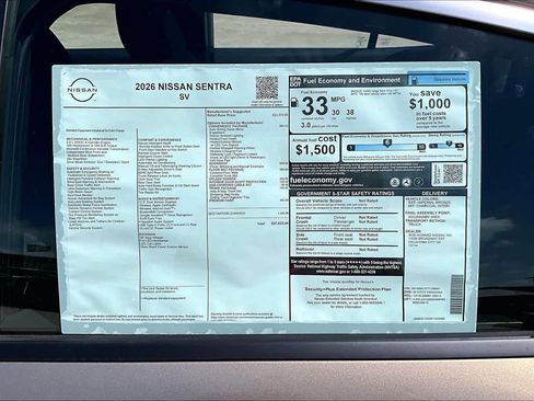 New 2026 Nissan Sentra SV FWD image 18