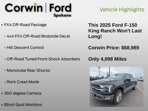 Used 2025 Ford F150 King Ranch w/ FX4 Off-Road Package image 6