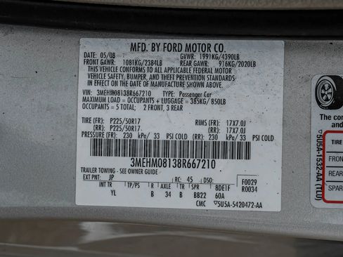 Used 2008 Mercury Milan Premier FWD image 59