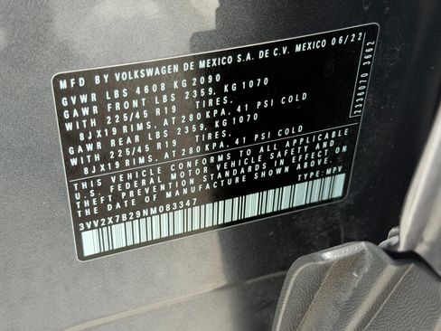 Certified 2022 Volkswagen Taos SEL AWD/4WD image 20