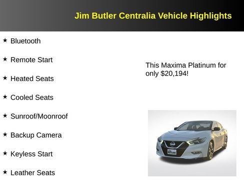 Used 2018 Nissan Maxima Platinum FWD image 5