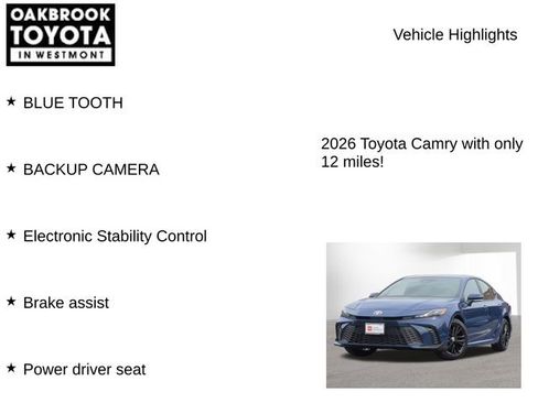 Certified 2026 Toyota Camry SE FWD image 7