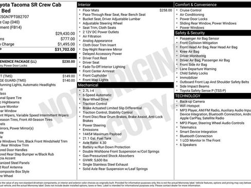 Used 2023 Toyota Tacoma SR w/ SR Convenience Package RWD image 30