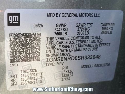 Used 2025 Chevrolet Tahoe LT image 55