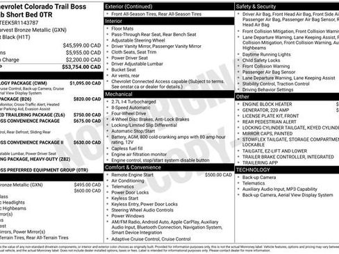Used 2024 Chevrolet Colorado Trail Boss w/ Technology Package AWD/4WD image 2