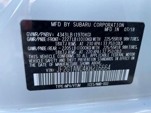 Used 2019 Subaru Crosstrek 2.0i Limited w/ Moonroof Package w/Navigation image 38