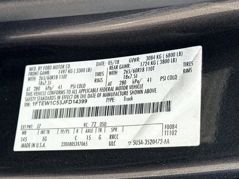 Used 2018 Ford F150 Lariat RWD image 39