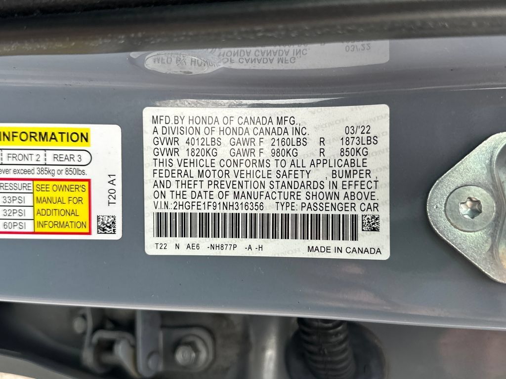 Used 2022 Honda Civic Touring image 23