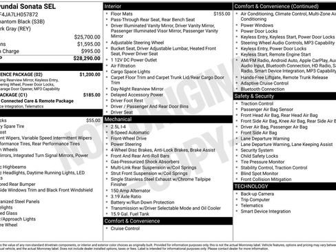 Used 2020 Hyundai Sonata SEL w/ Convenience Package image 37