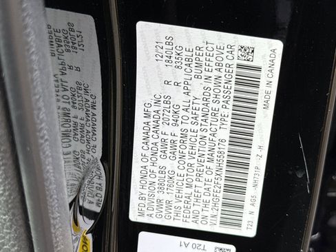 Used 2022 Honda Civic Sport image 38