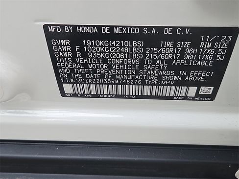Certified 2024 Honda HR-V LX image 14