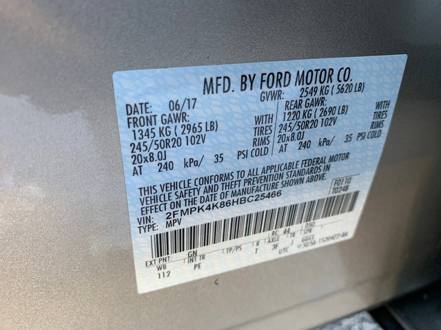 Used 2017 Ford Edge Titanium w/ Equipment Group 301A AWD/4WD image 35