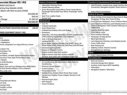 Used 2025 Chevrolet Blazer RS image 59