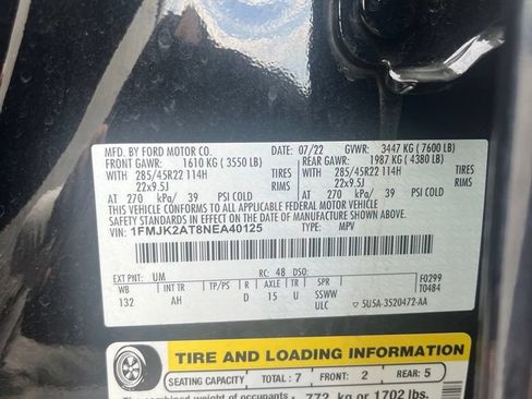Used 2022 Ford Expedition Max Limited AWD/4WD image 2