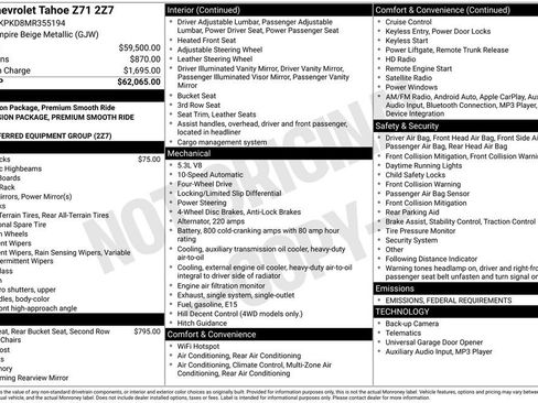 Used 2021 Chevrolet Tahoe Z71 image 5