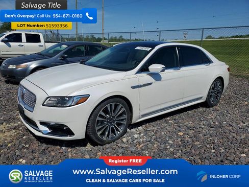 Used 2017 Lincoln Continental Select w/ Climate Package FWD image 1