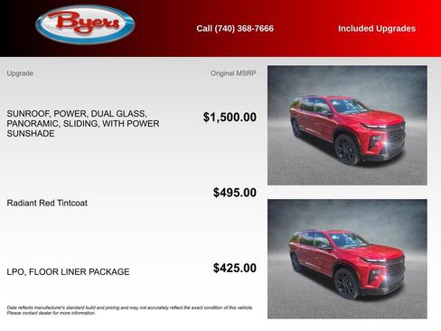 Used 2026 Chevrolet Traverse RS w/ LPO, Floor Liner Package AWD/4WD image 5