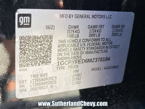 Used 2021 Chevrolet Silverado 1500 LT Trail Boss w/ LPO, Dark Essentials Package AWD/4WD image 48