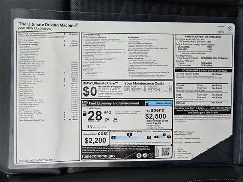 New 2026 BMW X2 xDrive28i image 20