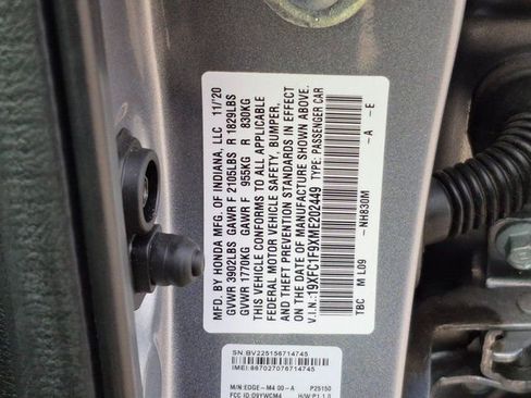 Used 2021 Honda Civic Touring image 27