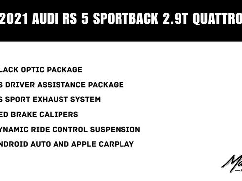 Used 2021 Audi RS 5 Sportback AWD/4WD image 2