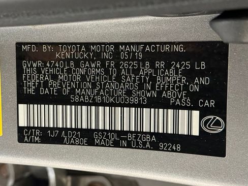 Used 2019 Lexus ES 350 w/ Premium Package FWD image 26