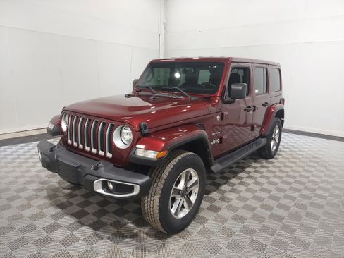 Used 2021 Jeep Wrangler Unlimited Sahara w/ Uconnect 4C Nav & Sound Group AWD/4WD image 1
