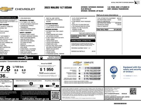 Used 2023 Chevrolet Malibu LT FWD image 2
