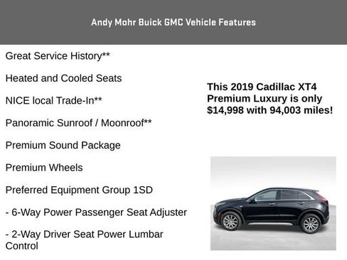 Used 2019 Cadillac XT4 Premium Luxury w/ Cold Weather Package image 8