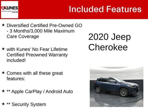 Used 2020 Jeep Cherokee Latitude Plus w/ Cold Weather Group AWD/4WD image 4