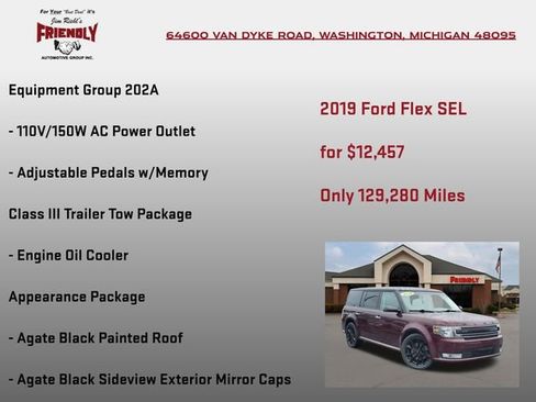 Used 2019 Ford Flex SEL w/ Equipment Group 202A AWD/4WD image 10