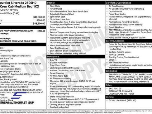 Used 2022 Chevrolet Silverado 2500 Custom w/ Snow Plow Prep/Camper Package image 37