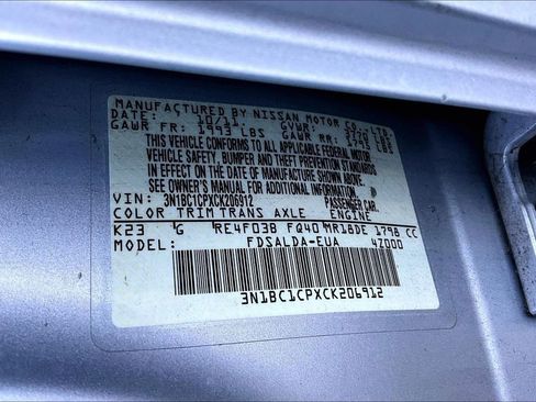 Used 2012 Nissan Versa 1.8 S w/ Plus Pkg FWD image 9