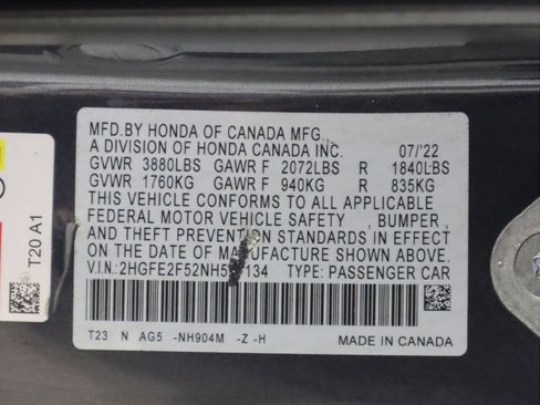 Used 2022 Honda Civic Sport image 45