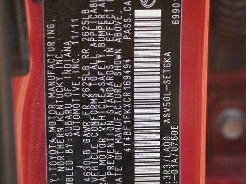 Used 2012 Toyota Camry XLE w/ Leather Pkg image 18