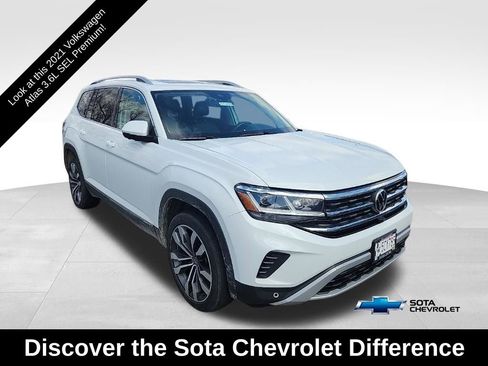 Used 2021 Volkswagen Atlas SEL Premium image 1