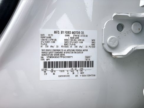 Certified 2023 Ford Explorer ST w/ Equipment Group 401A AWD/4WD image 16