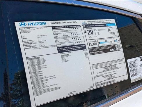 New 2026 Hyundai Sonata SEL FWD image 23