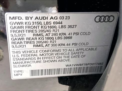 Used 2023 Audi SQ7 Prestige w/ Prestige Package AWD/4WD image 33