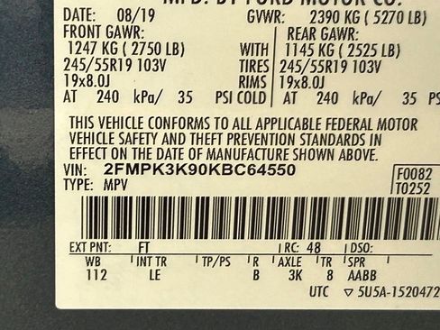 Used 2019 Ford Edge Titanium w/ Cargo Accessory Package FWD image 39