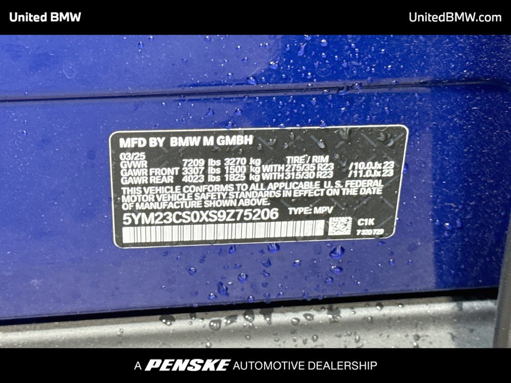 Certified 2025 BMW XM AWD/4WD image 21