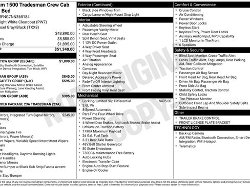 Used 2022 RAM 1500 Tradesman w/ Trailer Tow Group (B) AWD/4WD image 42