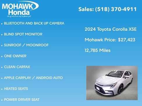 Used 2024 Toyota Corolla XSE image 7