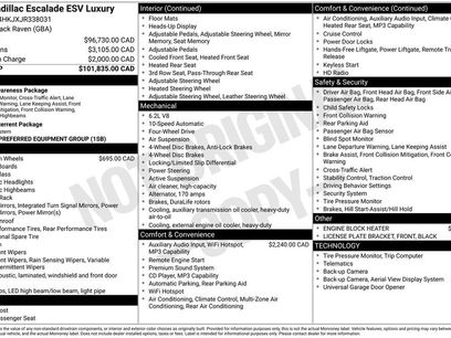 Used 2018 Cadillac Escalade ESV Luxury