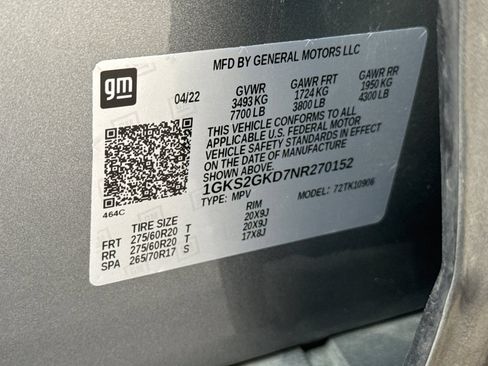 Used 2022 GMC Yukon XL SLT w/ SLT Premium Package AWD/4WD image 33