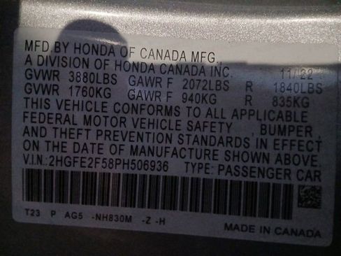 Used 2023 Honda Civic Sport image 16