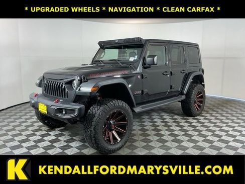 Used 2019 Jeep Wrangler Unlimited Rubicon w/ Uconnect 4C Nav & Sound Group image 1