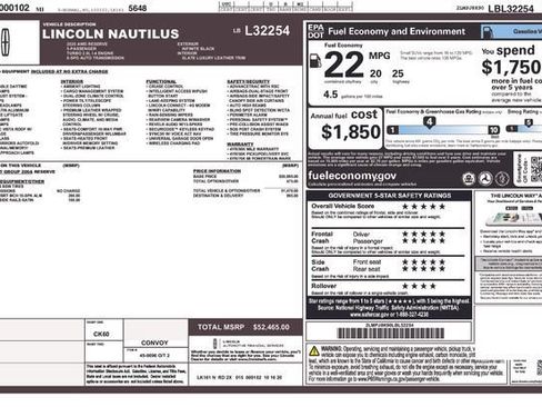 Used 2020 Lincoln Nautilus Reserve AWD/4WD image 33